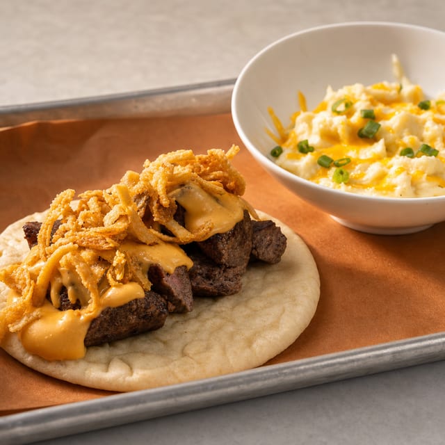 Beef Tip Pitas.