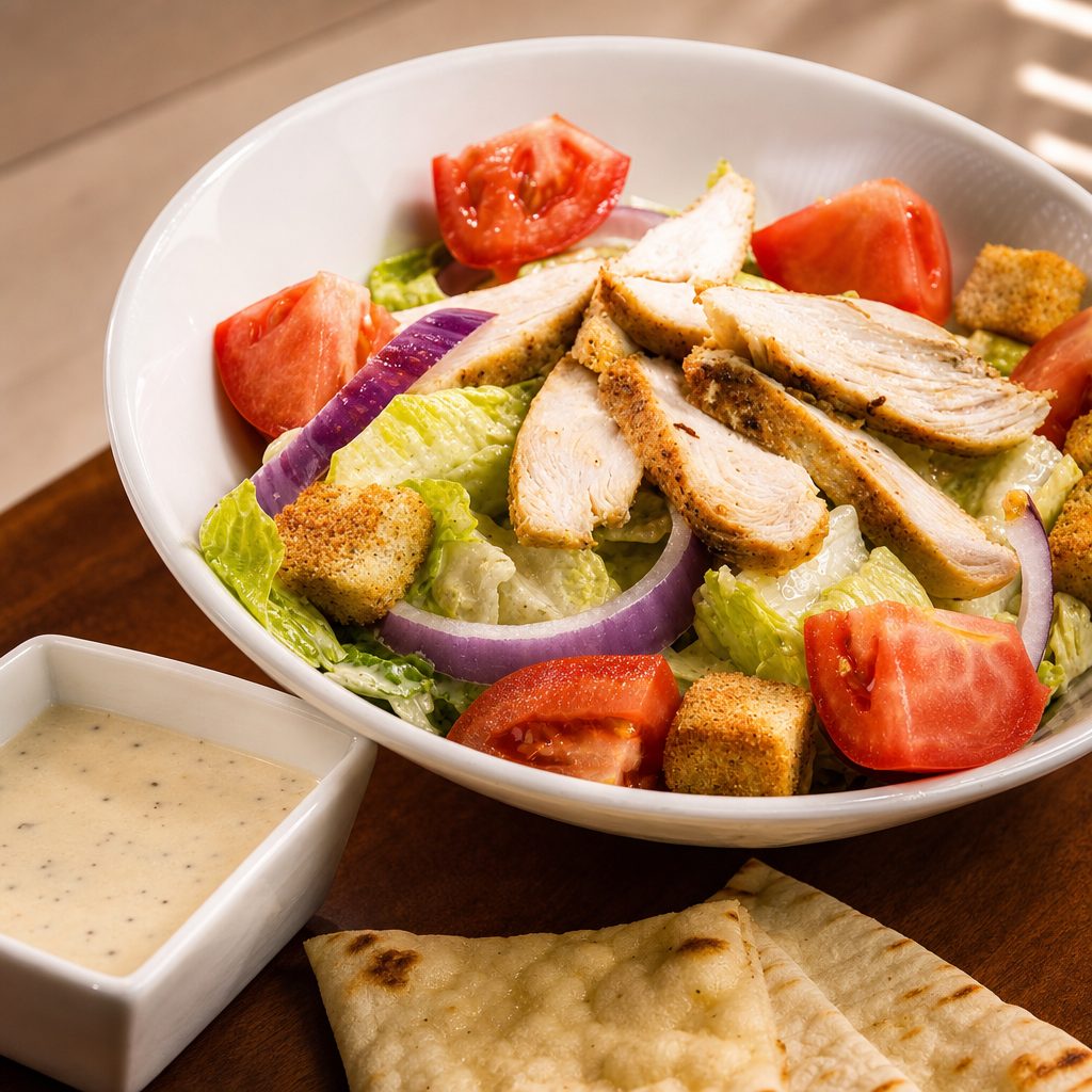 Chicken Caesar Salad.