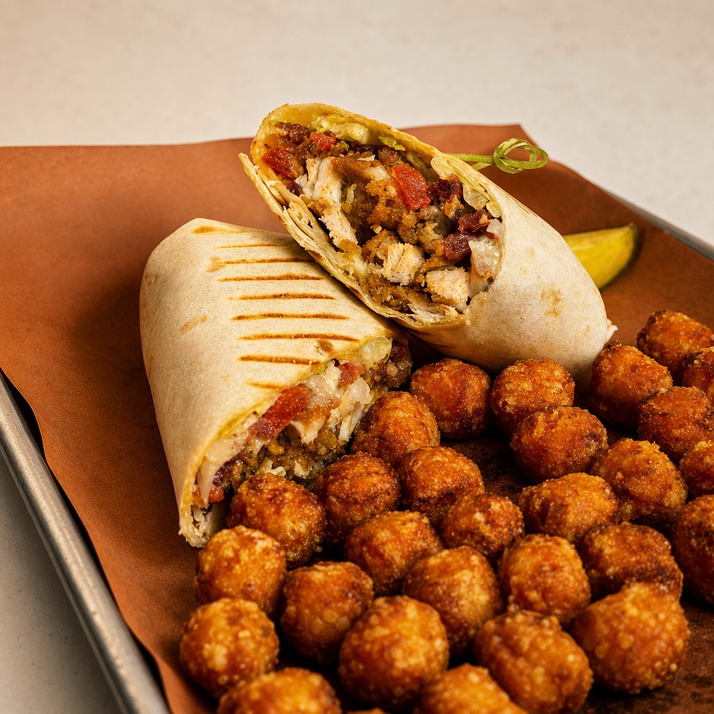 Grilled Chicken Caesar Wrap.
